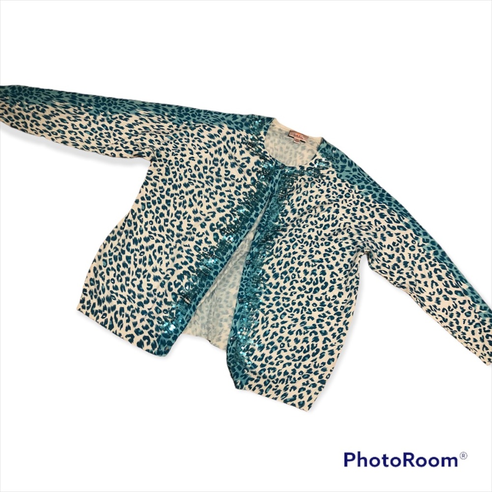 Quacker Factory Cardigan Animal Print